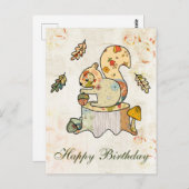 Buntes Eichhörnchen Postkarte (Vorne/Hinten)