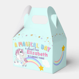 Buntes Einhorn Regenbogen Süß Magisch Rosa Geschenkschachtel