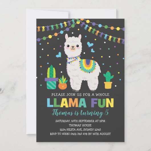 Buntes Einladung (Vorderseite)