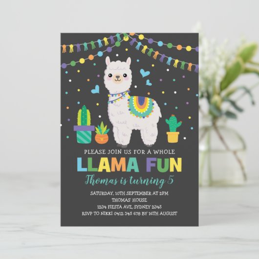 Buntes Einladung (Stehend Vorderseite)