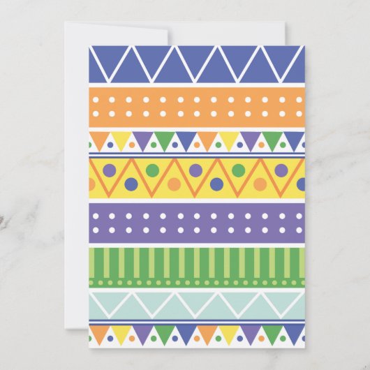 Buntes Einladung (Rückseite)