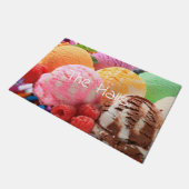 buntes Eis Fußmatte (Schrägansicht)