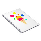 buntes Eis Notizblock (Rechte Seite)