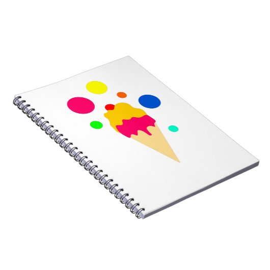 buntes Eis Notizblock (Rechte Seite)