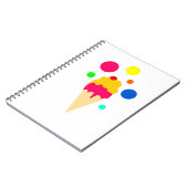buntes Eis Notizblock (Linke Seite)