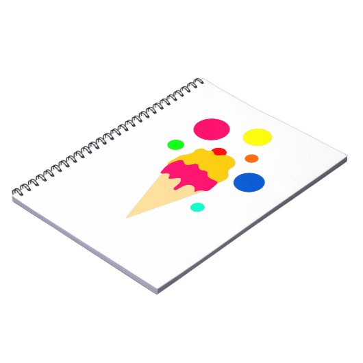 buntes Eis Notizblock (Linke Seite)