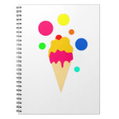 buntes Eis Notizblock (Vorderseite)