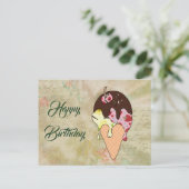 buntes Eis Postkarte (Stehend Vorderseite)