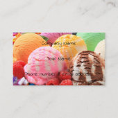 buntes Eis Visitenkarte (Vorderseite)