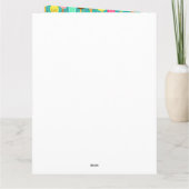 Buntes Eiscreme-Muster Dopamin-Design Karte (Rückseite)