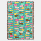 Buntes Eiscrememuster Sommer Decke (Vorderseite Vertikal)