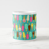 Buntes Eiscrememuster Sommer Jumbo-Tasse (Vorderseite)