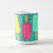 Buntes Eiscrememuster Sommer Kaffeetasse (Mittel)