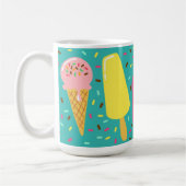 Buntes Eiscrememuster Sommer Kaffeetasse (Links)