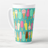 Buntes Eiscrememuster Sommer Milchtasse (Linke Ecke)