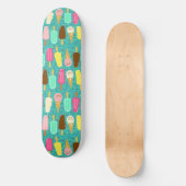 Buntes Eiscrememuster Sommer Skateboard (Vorderseite)