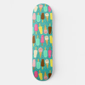 Buntes Eiscrememuster Sommer Skateboard (Vorderseite)