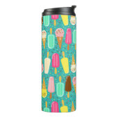 Buntes Eiscrememuster Sommer Thermosbecher (Nach links gedreht)