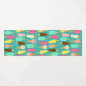 Buntes Eiscrememuster Sommer Yogamatte (Vorderseite (Horizontal))