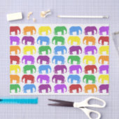 Buntes Elefant-Muster Seidenpapier (Handwerk)