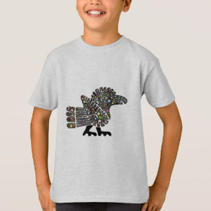 Buntes Emoji Quetzalcoatl Teotihuacan Mexiko T-Shirt