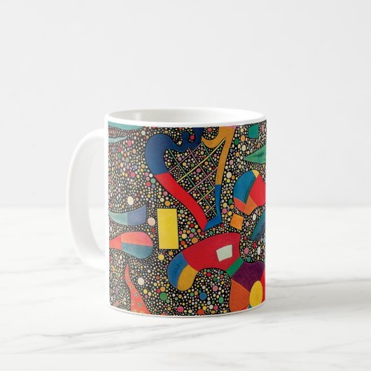 Buntes Ensemble durch Wassily Kandinsky Kaffeetasse (Vorderseite Links)