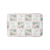 Buntes Eulen-Muster für Kinder 2 Badematte (Vorderseite)