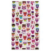 Buntes Eulen-Muster für Kinder 2 Kleine Geschenktüte (Vorderseite)