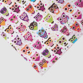 Buntes Eulen-Muster für Kinder 2 Seidenpapier (Ausschnitt)