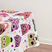 Buntes Eulen-Muster für Kinder 2 Tischdecke (Beispiel)