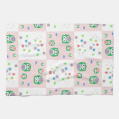 Buntes Eulen-Muster für Kinder Geschirrtuch (Horizontal)