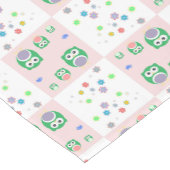 Buntes Eulen-Muster für Kinder Kurzer Tischläufer (Ecke)