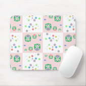 Buntes Eulen-Muster für Kinder Mousepad (Mit Mouse)