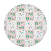 Buntes Eulen-Muster für Kinder Schneidebrett (Vorderseite)