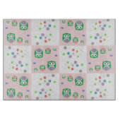 Buntes Eulen-Muster für Kinder Schneidebrett (Vorderseite)