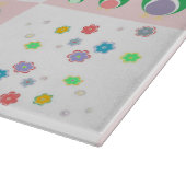 Buntes Eulen-Muster für Kinder Schneidebrett (Ecke)