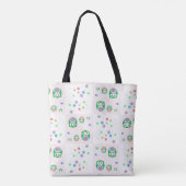 Buntes Eulen-Muster für Kinder Tasche (Rückseite)