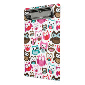 buntes Eulenmuster Mini Klemmbrett (Gewinkelt2)