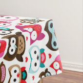 buntes Eulenmuster Tischdecke (Beispiel)