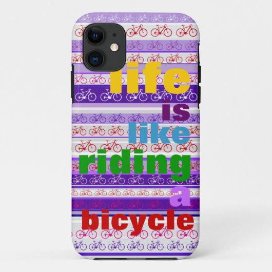 buntes Fahrradziffer Case-Mate iPhone Hülle (Rückseite)