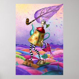 Buntes Fantasy-Poster-Druck Poster