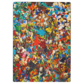 Buntes Farben-Spritzer-Foto Klemmbrett (Rückseite)