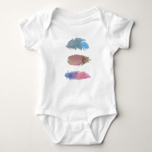 Buntes Federbaby onsie Baby Strampler