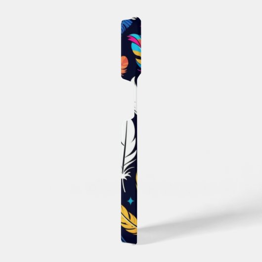 Buntes Federn-Muster-Handyhülle iPhone Hülle (Rechte Seite)