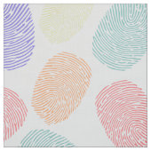 Buntes Fingerabdruckmuster Stoff (Muster)