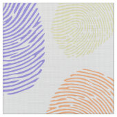 Buntes Fingerabdruckmuster Stoff (Nahaufnahme)