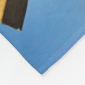 Buntes Fischerboot durch den Ozean Fleecedecke (Ecke)