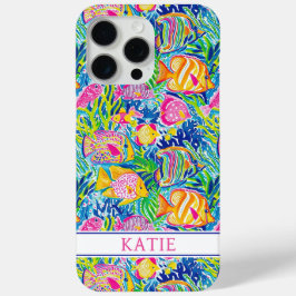 Buntes Fischmonogramm Case-Mate iPhone Hülle