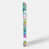 Buntes Fischmonogramm Case-Mate iPhone Hülle (Rückseite / Links)