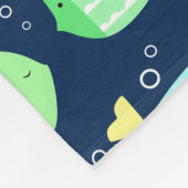 Buntes Fischmuster Fleecedecke (Ecke)